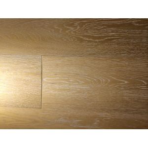 China hand-scraped european oak white grain engineered wide plank floors on sale