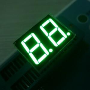 China Low Voltage 2 Digits 7 Segment LED Display Various Colours Enviromental Protection Material factory