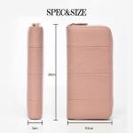 Long Wallet Length Lady Clutch Wallet with Large Capacity and Genuine Leather