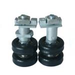 Modern Heavy Duty Nylon Rollers , Zamark Glass Balcony Wheel Pa6 Material U