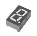 1 Digit 7 Segment Display White 0.32 Inch With Through Hole Technology