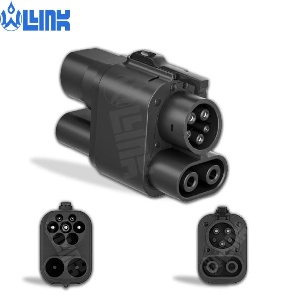 CCS2 to CCS1 Adapter EV Charger Adpater DC 1000V 250A CCS2 to CCS1 Plug Car