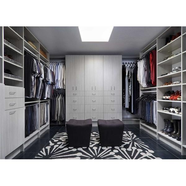 China Bedroom Furniture Walk In Closet Wardrobe Laminate Custom Made factory