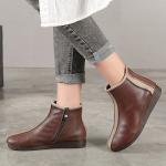S193 Manufacturer Mori female fresh and simple short tube leather handmade women