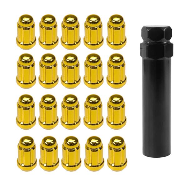 Solid Universal Black Chrome Lug Nuts Alloy Wheel Nuts For Repair