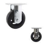OEM 125mm Heavy Duty Casters 200kg Capacity Fixed Plate Caster Wheel Manufacture