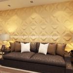 Plant Fibre Board 3D Panel for Colorful Soundproofing in Living Room Wall