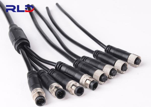 Wire To Wire Waterproof 5Pin Plug Male And Female DC Connector