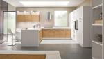 Wood kitchen cabinets set from Guangdong supplier modern cuisine complete design