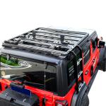 SUS304 4x4 Offroad Accessories Wrangler JL Black Car Roof Rack Mounted Metal
