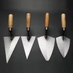 Wood Handle Pointing Trowel Carbon Steel Wooden Handle Bricklaying Trowel