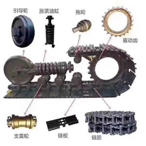 China OEM Excavator Undercarriage Parts For Komatsu PC200 / HD450/HD820 Excavator Transport Wheels factory