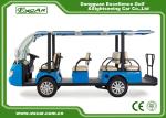 Blue 11 Seater Electric Sightseeing Car With 72V 7.5KW KDS Motor