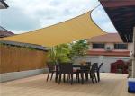 Anti Aging Plastic HDPE Garden Shade Sail For Entrance / Veranda Knitted Weaving