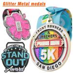 Custom 3D Sports Metal Medal for Basketball Soccer Football With Ribbon