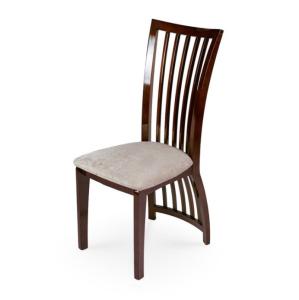 China Dining Room Furniture High Back Chairs with Wooden Frame and Fabric Upholstery in Nordic Style factory