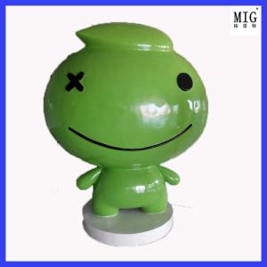 China customize company brand animal statues of fiberglass material in hotel office outdoor exhibition decoration factory