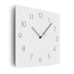 Arabic Numerals Silent Quartz Wall Art Clock White Square Large Vintage Style