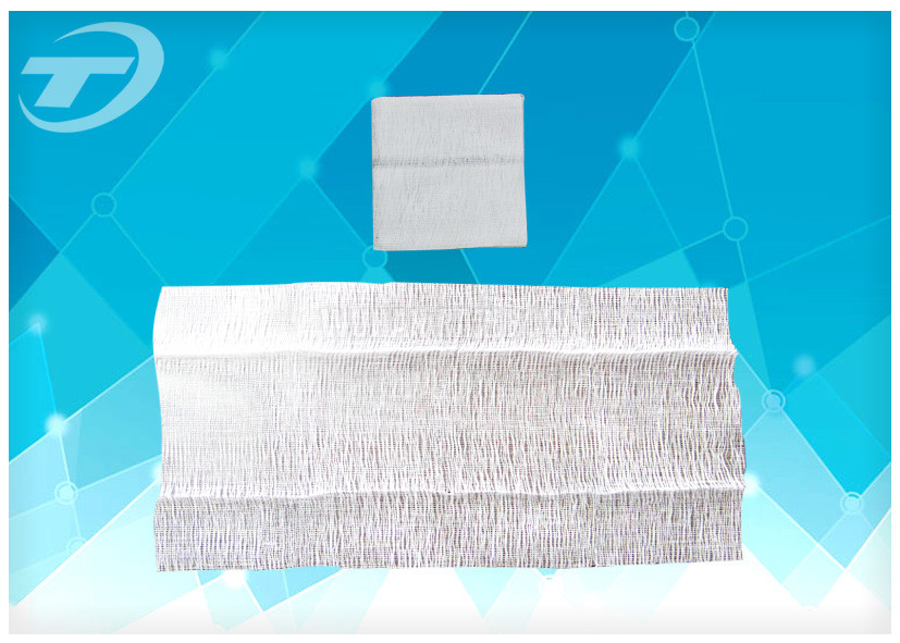 High Whiteness Sterile Cotton Wool Balls / Unfolded First Aid Gauze