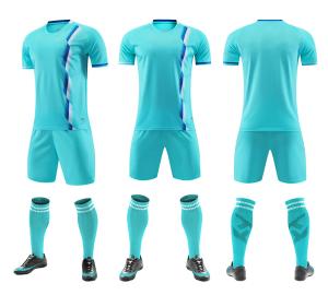 China Short Sleeve Soccer Jerseys Casual Training Sublimation Football Shirts Set factory