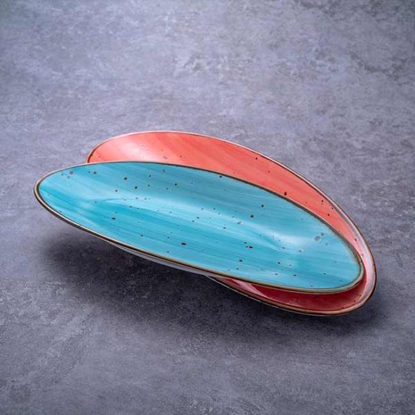 FDA Approved 14" 16" Stoneware Oval Serving Platter