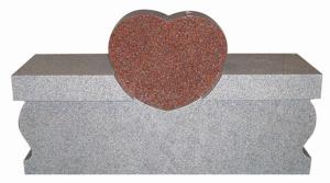 China American style red granite headstones monuments factory