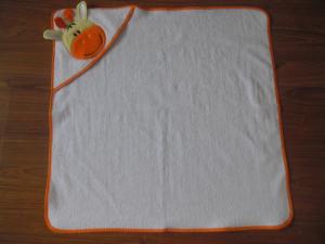China Cotton fabric baby hooded towel, 3D ears towel,towel factory factory