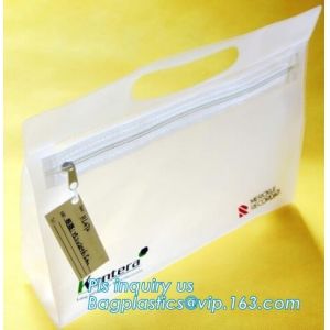 China makeup cosmetic mesh bag purse, personalized cosmetic bag toiletry bag slider plastic bag, Cosmetic Packaging Customized on sale