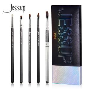China Versatile Vegan Jessup 5pcs Basic Makeup Brushes Set factory