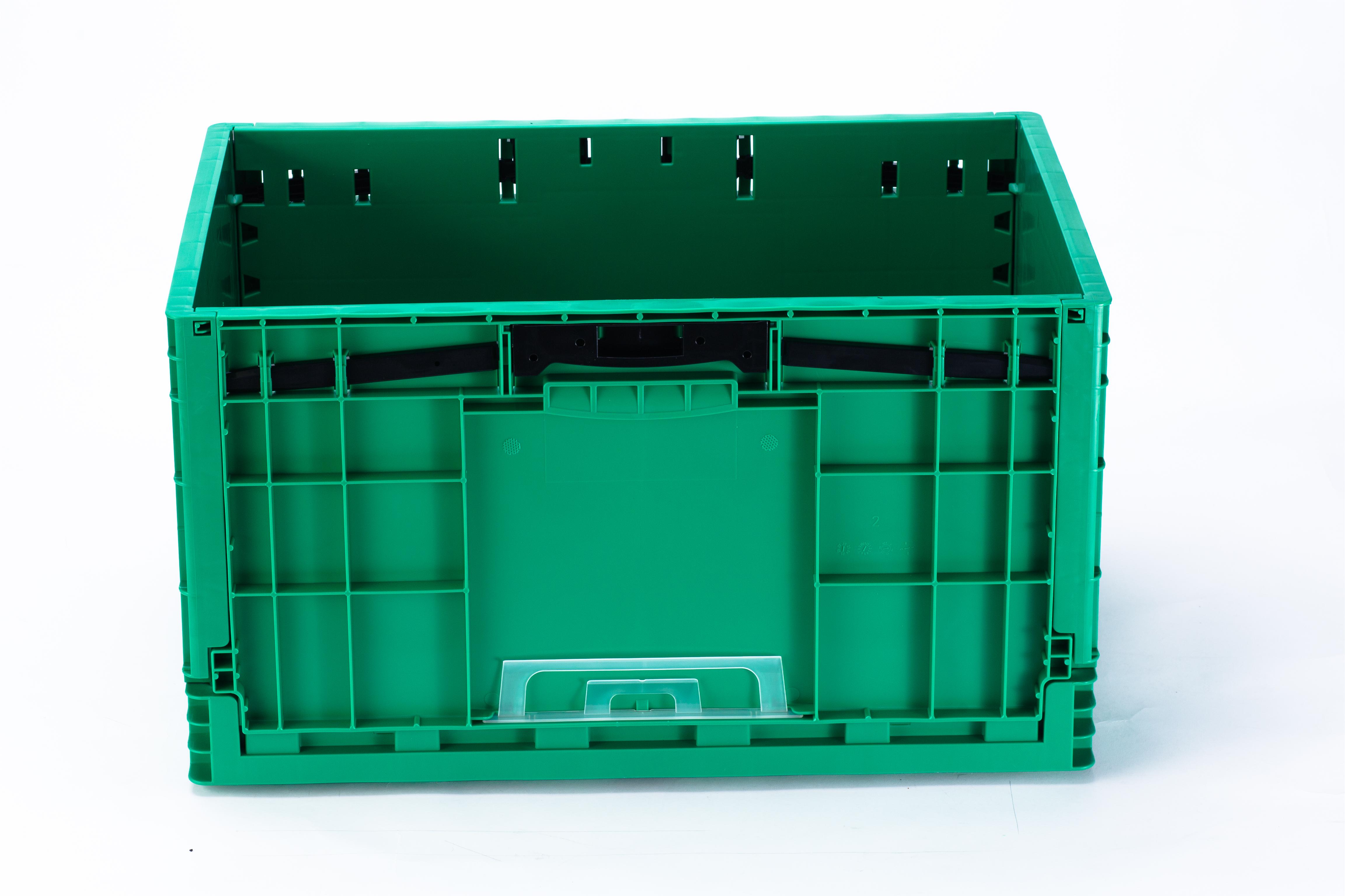 Eco-Friendly Foldable Plastic Storage Box for Transporting Collapsible Turnover Crate