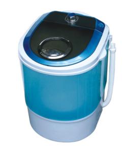 China Blue Portable Quiet Single Tub Washing Machine With Dryer 2.8 Kg Transparent Plastic Cover factory