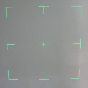 34° Viewfinder DOE Laser Module With Center Point Square Frame