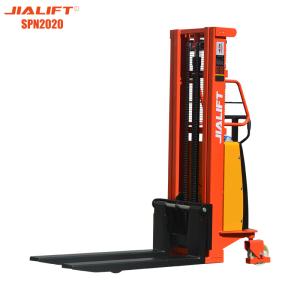 China 2000kg Semi Electric Pedestrian Stacker Lifting Height 2000mm factory
