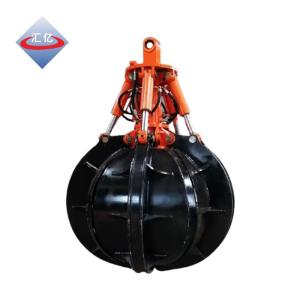 China 70 Ton Discharging Excavator Grapple Hydraulic Grab Bucket Hardox 400 factory