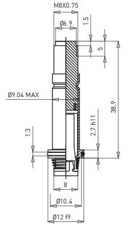 Dimension of BAPC208928537 Armature Assembly: