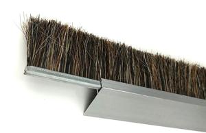 China Custom Aluminium Alloy Horsehair Brush Sealing Strip Brush For Door Dust Prevention factory