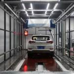 Automatic End Touchless Car Wash Equipment 360 Degree Swing Bright Wax Spray