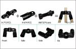 Double Adjustable Metal Pipe Connectors 28mm Pipe Fittings For Coated Pipe