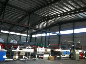 China Professional PVC Sheet Extrusion Line 1200mm - 2100mm Mat Width Easy Operation factory
