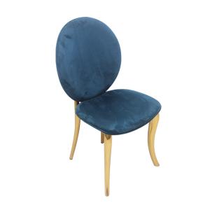 China Hotel Room Cafe Velvet Padded Seat Chairs Fashion With Cushion factory