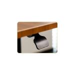 Modern Black Wood Grain Pneumatic Executive Director Height Adjustable Desk
