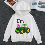 Children'S Sports Cartoon Car Boy Cotton Hoodie Worsted