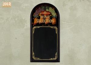 China MDF Wood Framed Decorative Chalkboards 3D Resin Parts Wall Mounted Menu Board factory