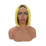 Soft And Silk Straight Lace Front Human Hair Wigs For Ladies 180%- 300% Density