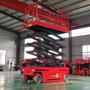China 320kg Self Propelled Scissor Lift Platform 10m 12m Electric Scissor Lift factory