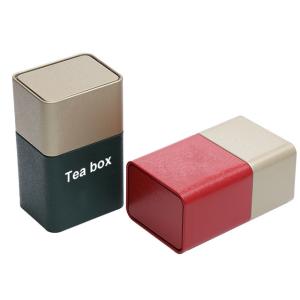 China ISO 9001 Rectangle Custom Metal Boxes Tea Packaging Tins factory
