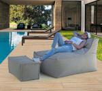 Indoor Outdoor Waterproof Bean Bag Sofa with 3-5mm Bean Filling and 30x75x30cm