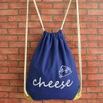 Heavy Duty Sports Backpacks Portable Non Woven Text Pattern Separate Bag