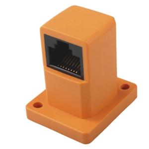 China 90 Degree RJ45 Cable Coupler 8P8C Network cable extension adapter factory