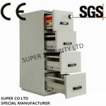 Fire Resistant Filing Cabinet 4 Drawers , 2 Hour Fire Rating Cabinet